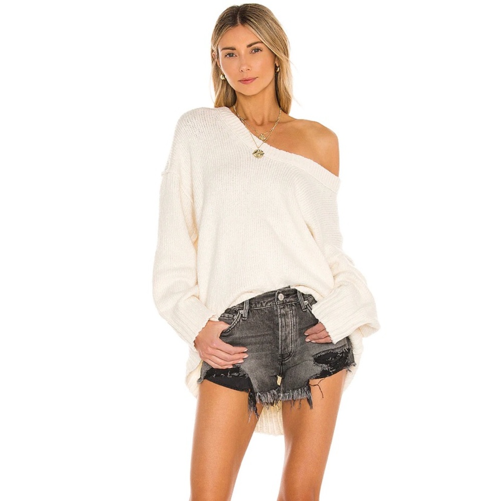 We the Free black denim shorts